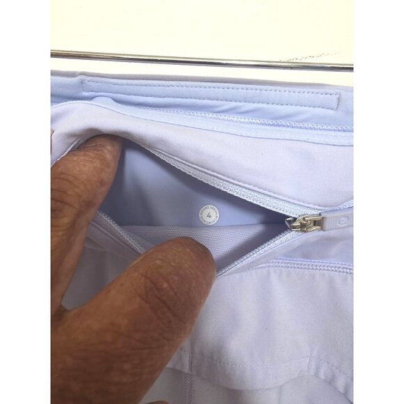 Lululemon Womens Light Purple Swiftly Sculpt Running Shorts Size 4 With Zipper P - Picture 4 of 7